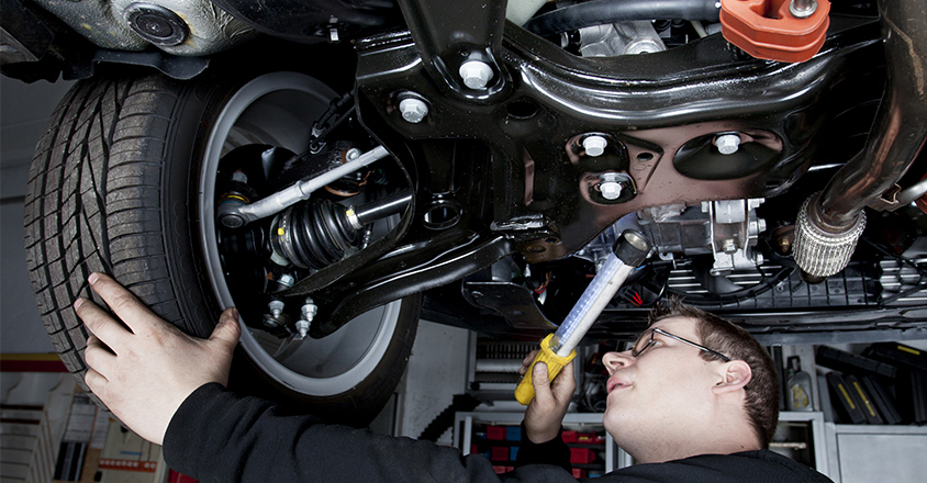 88 point inspection of car underbody