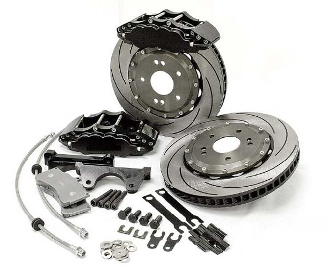 brake rotor, brake pads and brake fluid